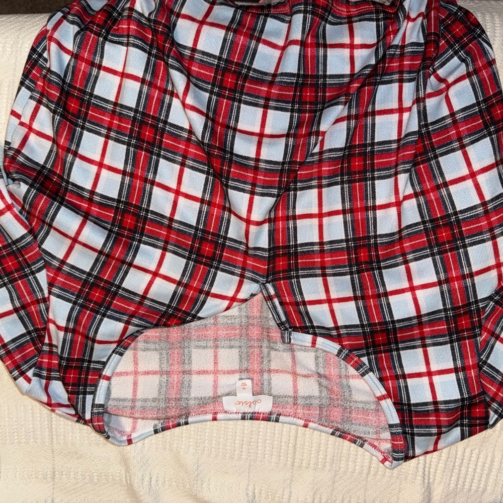 Target Red and Black Plaid Long Sleeve Top